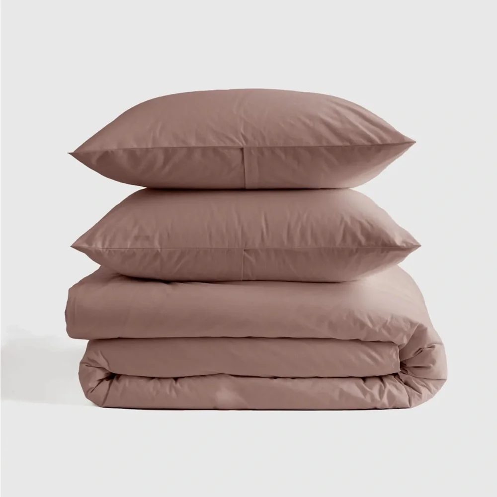 Quince Mauve Cotton Duvet Cover Set